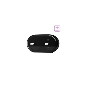 Tork Smartone T9 twin mini toiletpapier dispenser, zwart